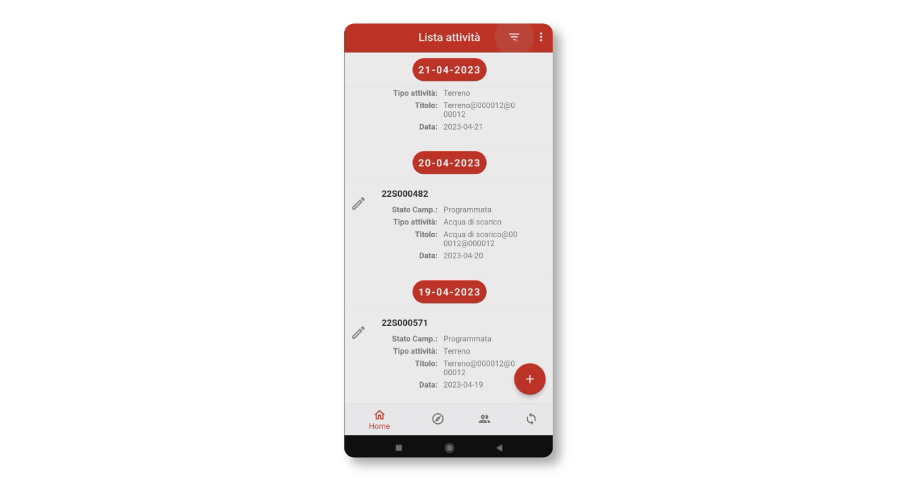 sampling-app-lista-attività
